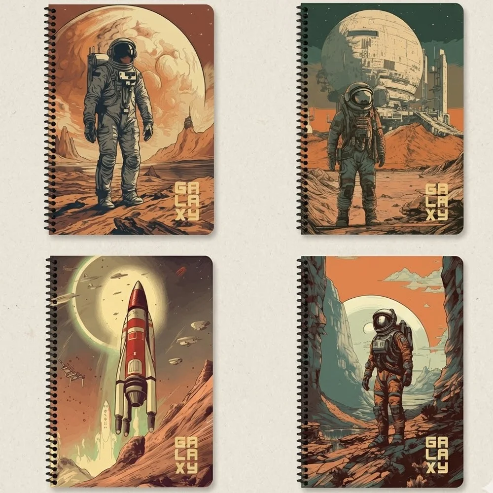 Keskin Color PP Kapak Spiralli Galaxy Defter 16,5x22,5 80 Yp. Çizgili