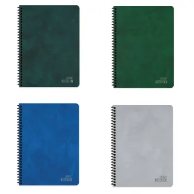 Keskin Color Spiralli Sert Kapak Defter Alfa 16,5x22,5 120 Yp Çizgisiz