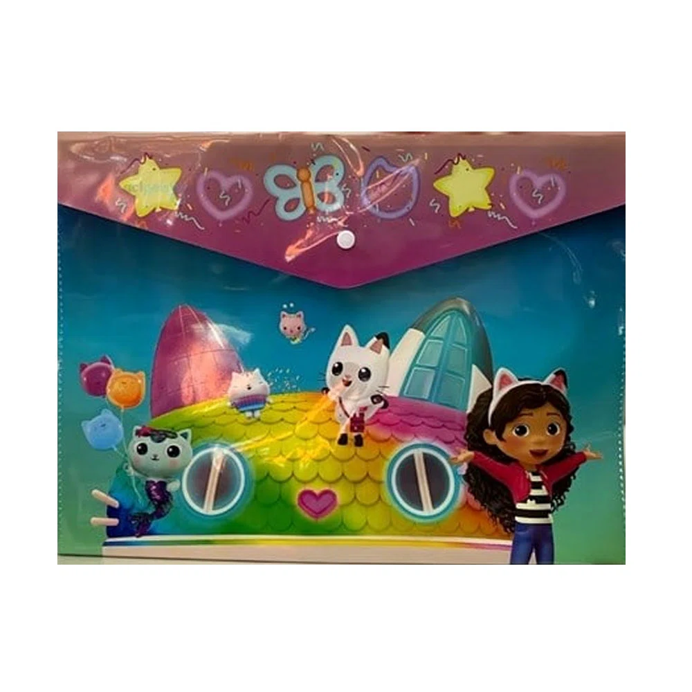 Keskin Gabby Nin Hayal Evi Çıtçıtlı Dosya A4 (Plastik) 120770-22