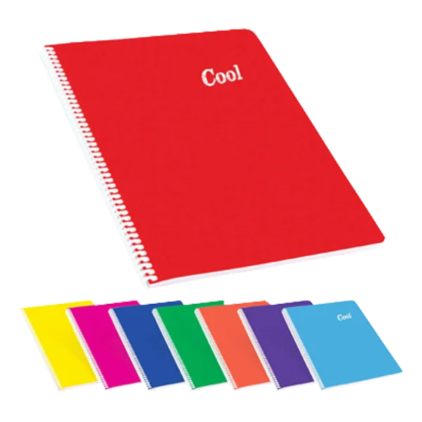Keskin Color Plastik Kapak Spiralli Cool Defter A4 96 YP Çizgili