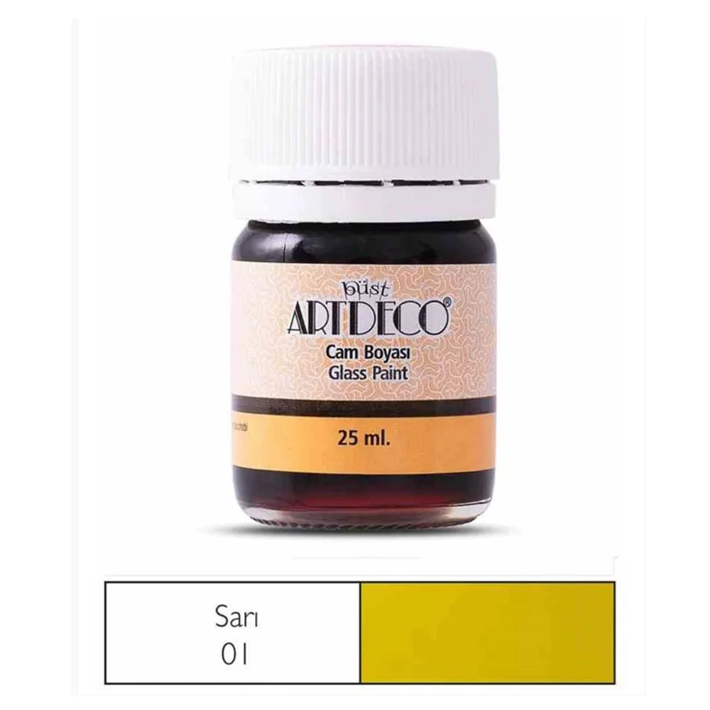 Artdeco Cam Boyası 25 Ml Öğrenci Tipi 01 Sarı