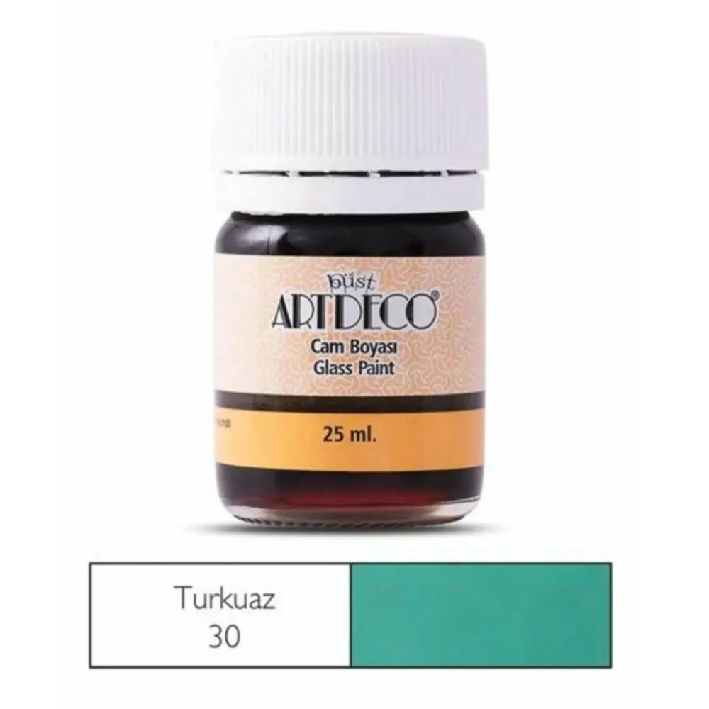 Artdeco Cam Boyası 25 Ml Öğrenci Tipi 30 Turkuaz