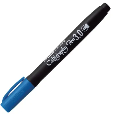 Artline Supreme Calligraphy Pen 3.0 Uç:3,0 MM Mavi