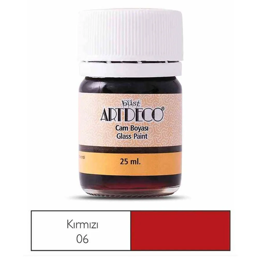 Artdeco Cam Boyası 25 Ml Öğrenci Tipi 06 Kırmızı