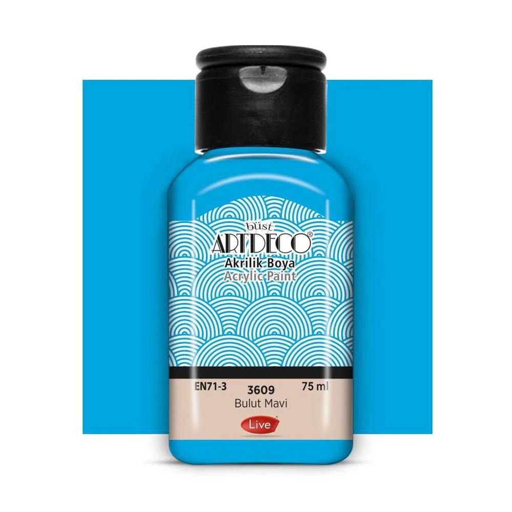 Artdeco Akrilik Boya 75 ML Bulut Mavi 3609