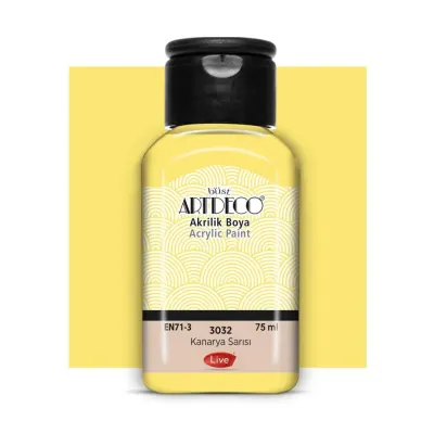 Artdeco Akrilik Boya 75 ML Kanarya Sarısı 3032