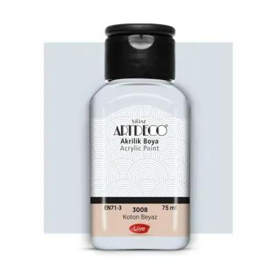 Artdeco Akrilik Boya 75 ML Koton Beyaz 3008