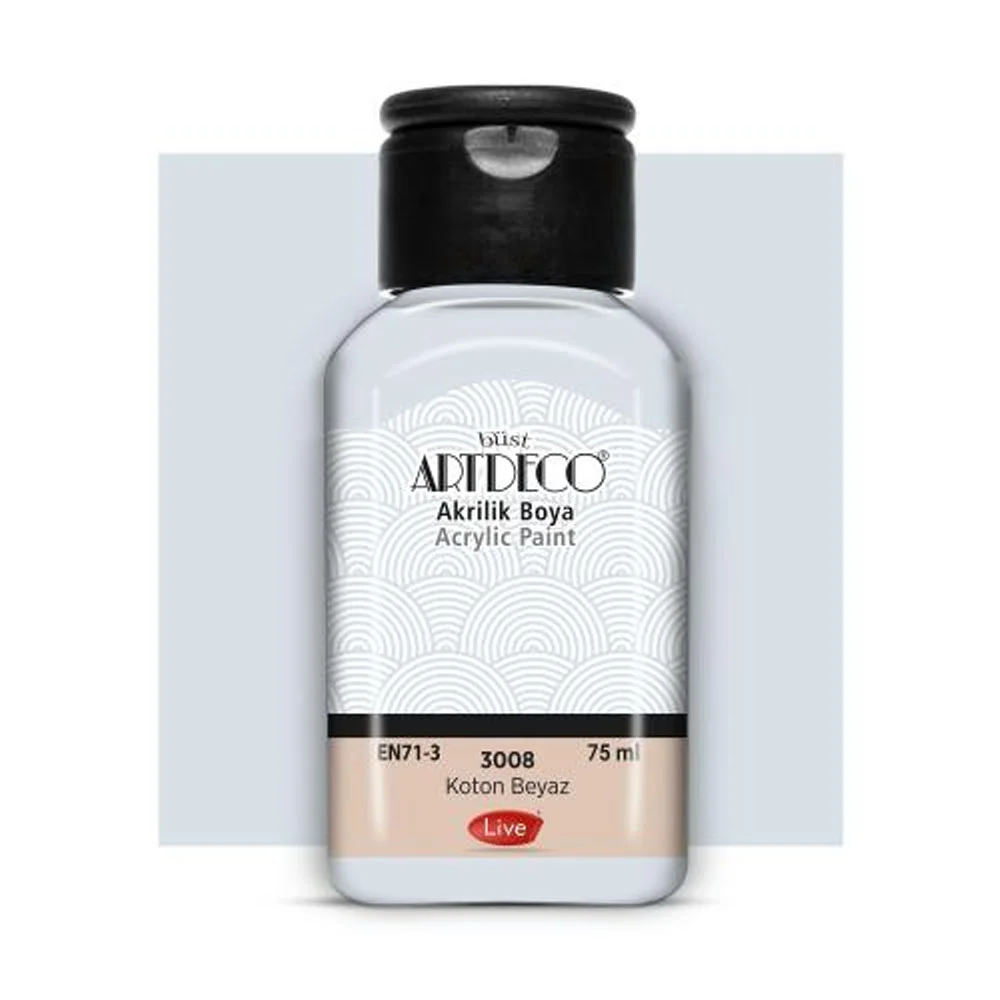 Artdeco Akrilik Boya 75 ML Koton Beyaz 3008