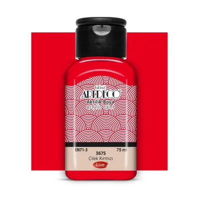 Artdeco Akrilik Boya 75 ML Çilek Kırmızı 3675