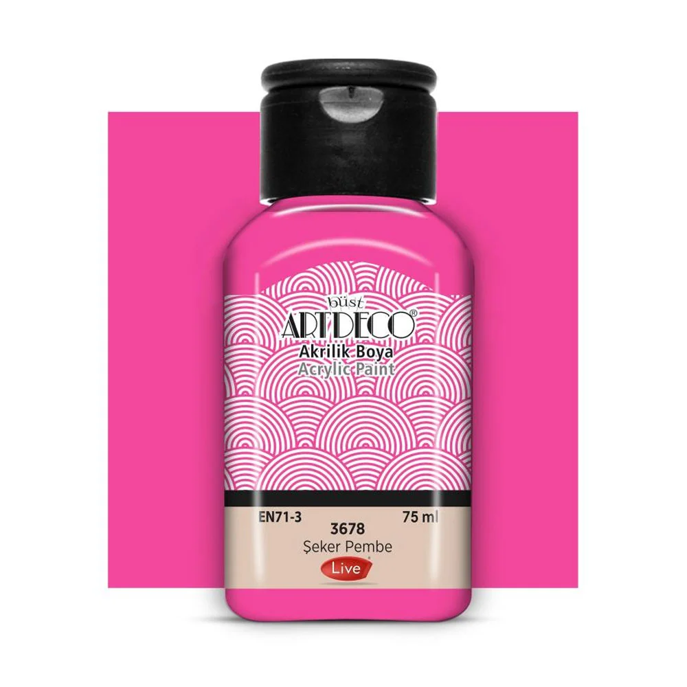 Artdeco Akrilik Boya 75 ML Şeker Pembe 3678