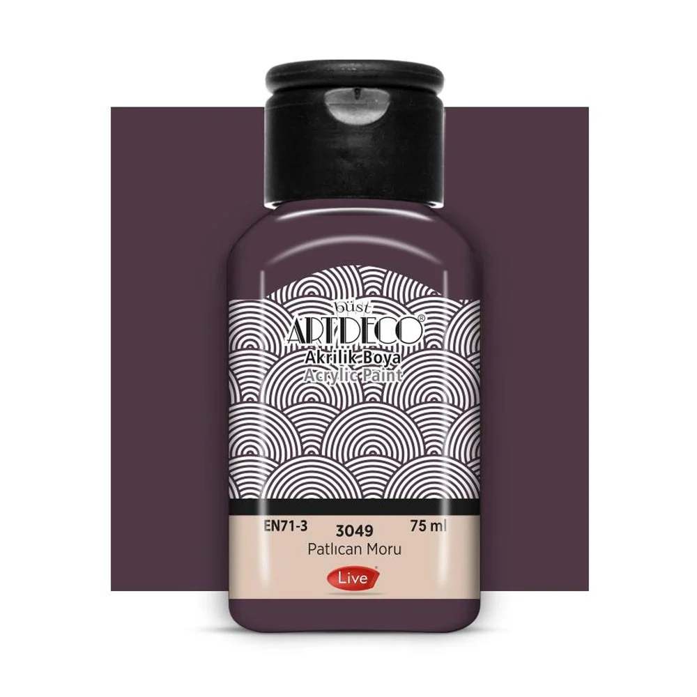 Artdeco Akrilik Boya 75 ML Patlıcan Moru 3049