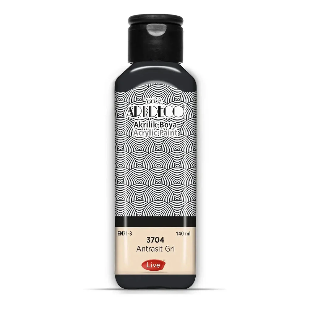 Artdeco Akrilik Boya 140 ML Antrasit Gri 3704