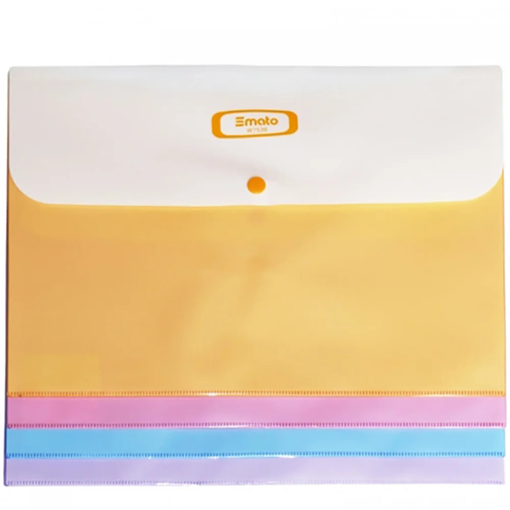 Smato Çıtçıtlı Evrak Zarfı Mat Pembe W7536