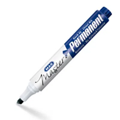 Mas Permanent Marker Kesik Uç Mavi 6408