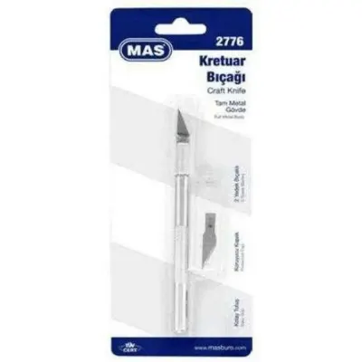 Mas Kretuar Maket Bıçağı+2 Yedekli Blister 2776