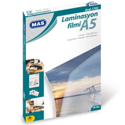 Mas Laminasyon Filmi Parlak A5 125 MIC 7705