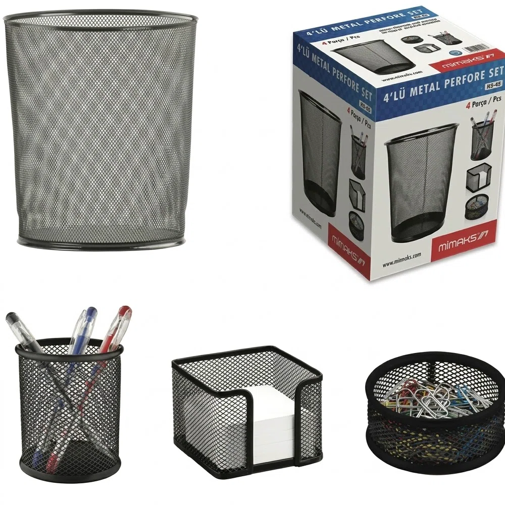 Mimaks Metal Set 4 LÜ Gri MS-4