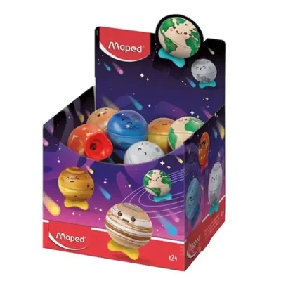 Maped Kalemtıraş Gezegen Tek Delikli Display 051102