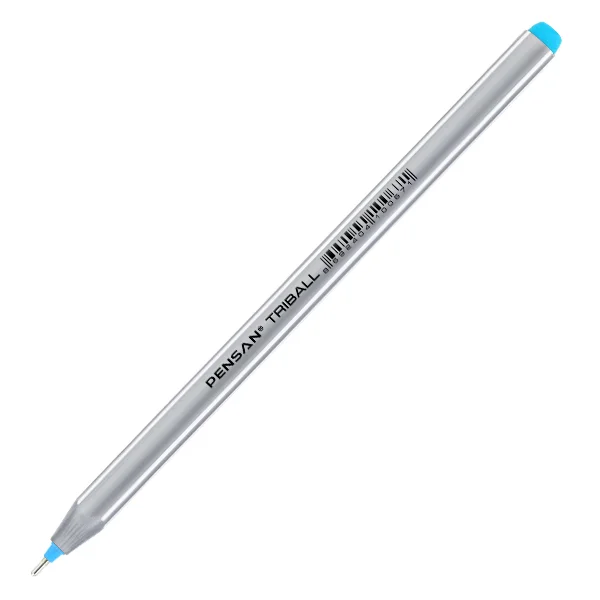 Pensan Tükenmez Kalem Triball 1.0 MM Bilye Uç Turkuaz 12 Lİ 1003