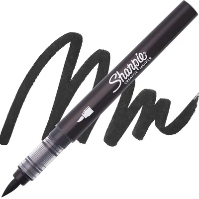 Sharpie Akrilik Markör Fırça Uç Siyah Sh-2218069