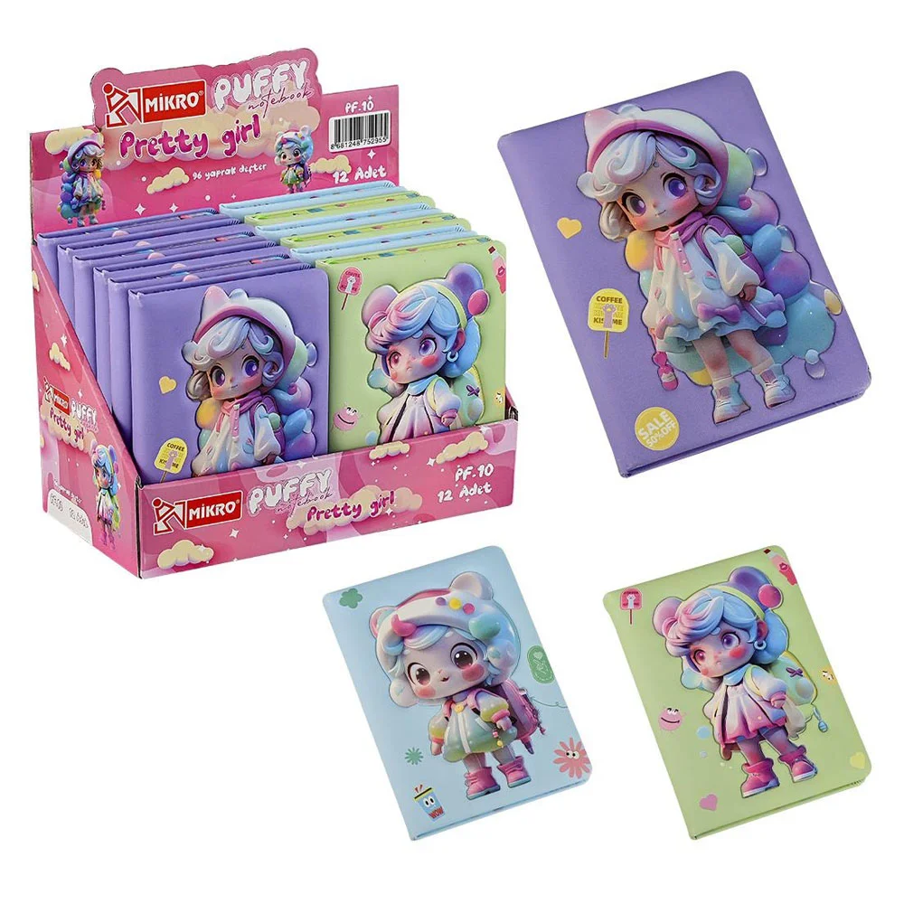 Mikro Not Defteri Puffy Pretty Gırl Pf-10