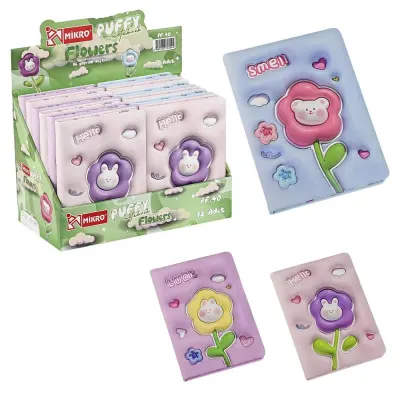 Mikro Not Defteri Puffy Flowers Pf-40