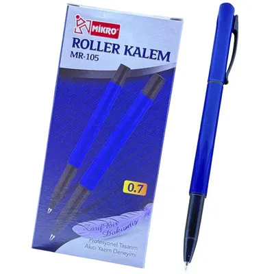 Mikro Roller Kalem Standlı  Mavi 0.7 MM Mr-105