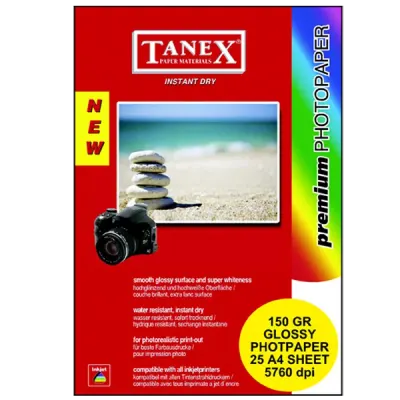 Tanex Fotoğraf Kağıdı 25 Lİ A4 150 GR