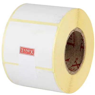 Tanex Barkod Etiketi Termal Eco 60x30 MM 40 MM Çap 1000 Lİ 1 Lİ