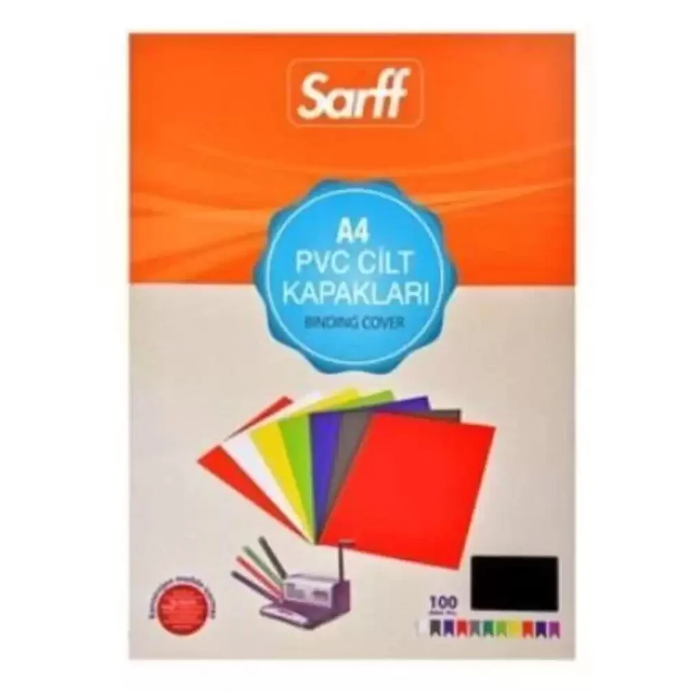 Sarff Cilt Kapağı Plastik Opak A4 160 MIC Siyah 15201013