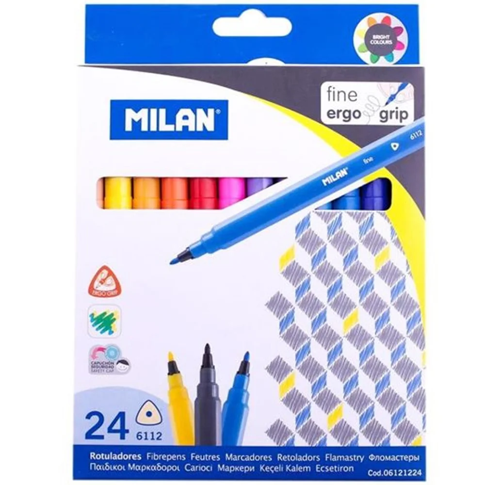 Milan Keçeli Boya Kalemi 24 LÜ ML 80159