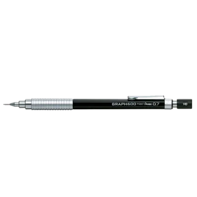 Pentel Çizim Kalemi Graph 600 0.7 MM Siyah PG607-A