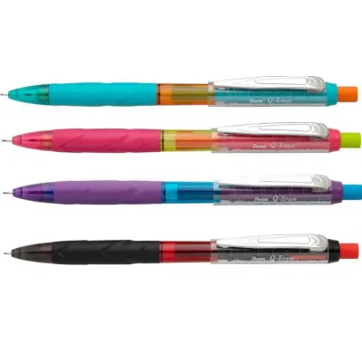 Pentel Versatil Kalem Metal Klipsli Büyük Boy Silgili Q-ERASE 0.5 MM Mor