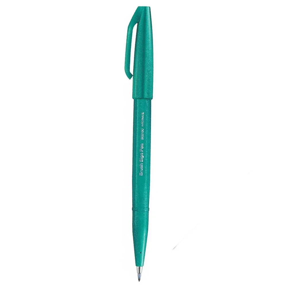 Pentel Brush Sing Fırça Uçlu Kalem Turguoise Green SES15C-D3X