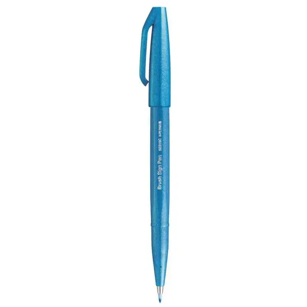Pentel Brush Sing Fırça Uçlu Kalem Sky Blue SES15C-SX