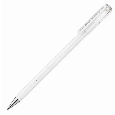 Pentel Hybrid Milky 0.8mm Jel Kalem White K108-PW