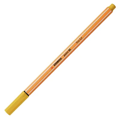 Stabilo Keçe Uçlu İnce Kalem 88 Point 0.4 MM Köri Sarısı 88/87