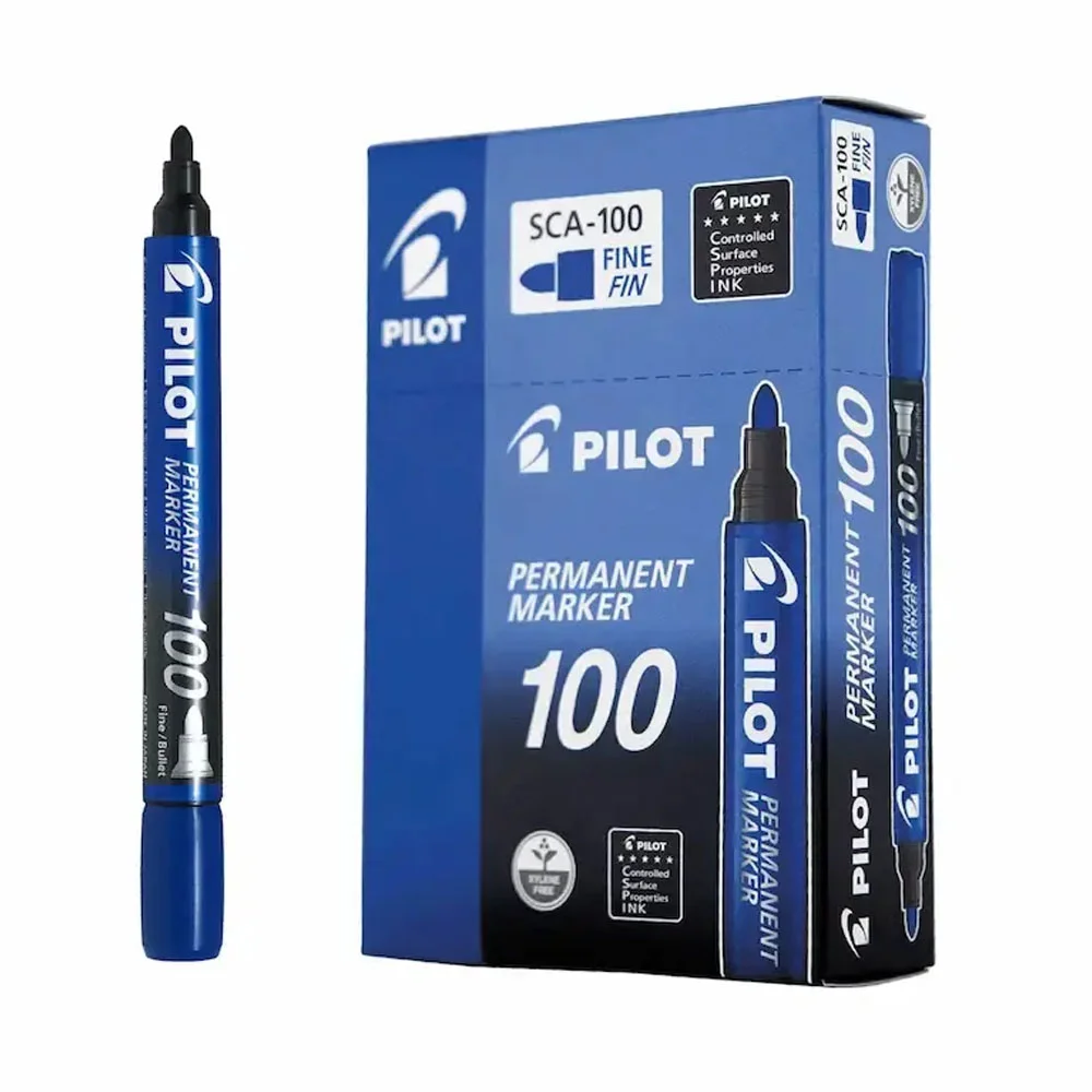 Pilot Markör Permanent Mavi 100