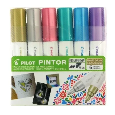 Pilot Pintor-m-6 Color Set Metalik