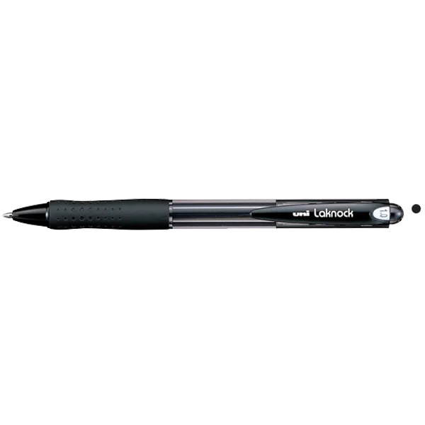 Uni-Ball Tükenmez Kalem Laknock Medium 1.0 MM Mekanik Bilye Uç Siyah SN-100