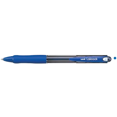 Uni-Ball Tükenmez Kalem Laknock Medium 1.0 MM Mekanik Bilye Uç Mavi SN-100