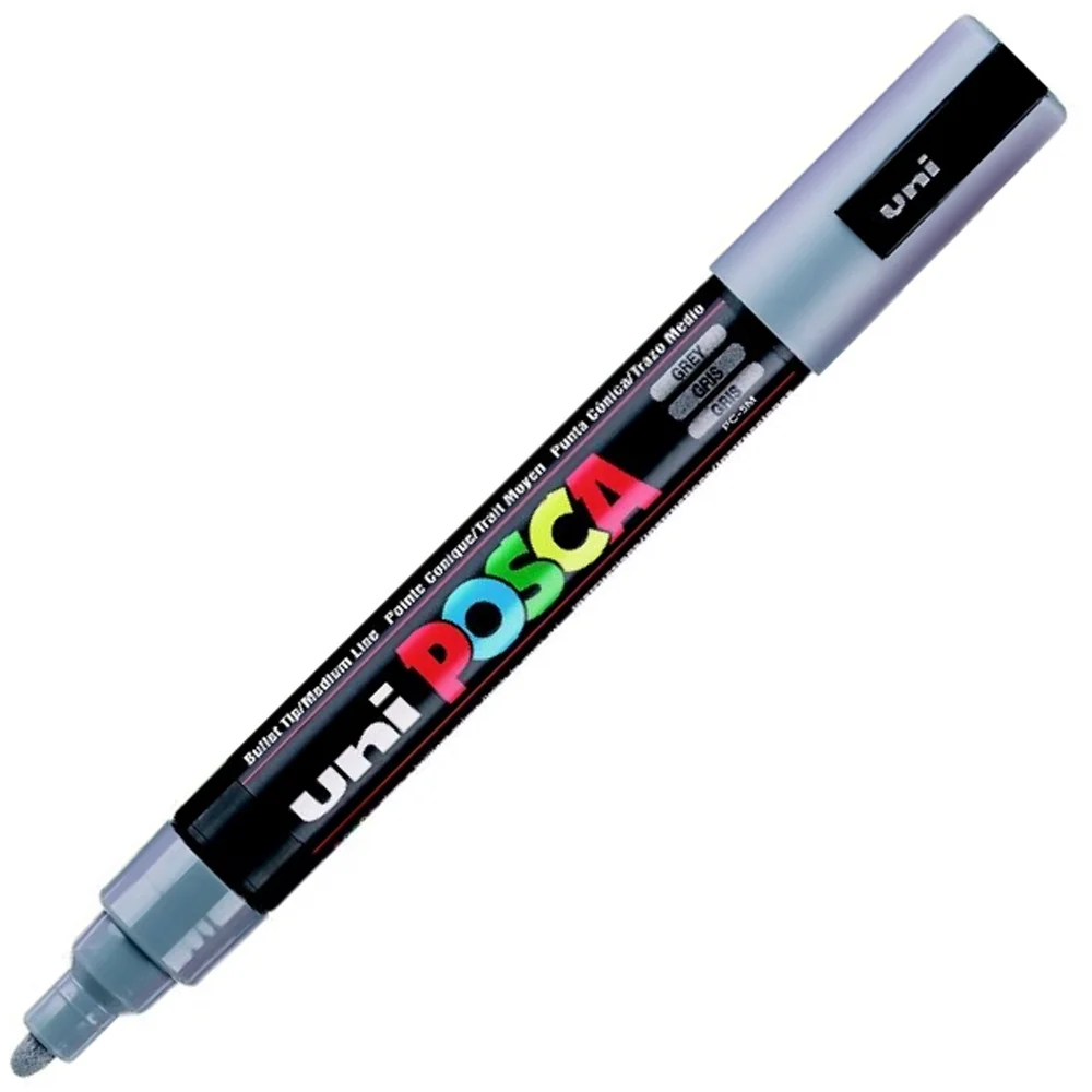 Uni-Ball Posca 1.8-2.5 Su Bazlı Poster Markörü Gri