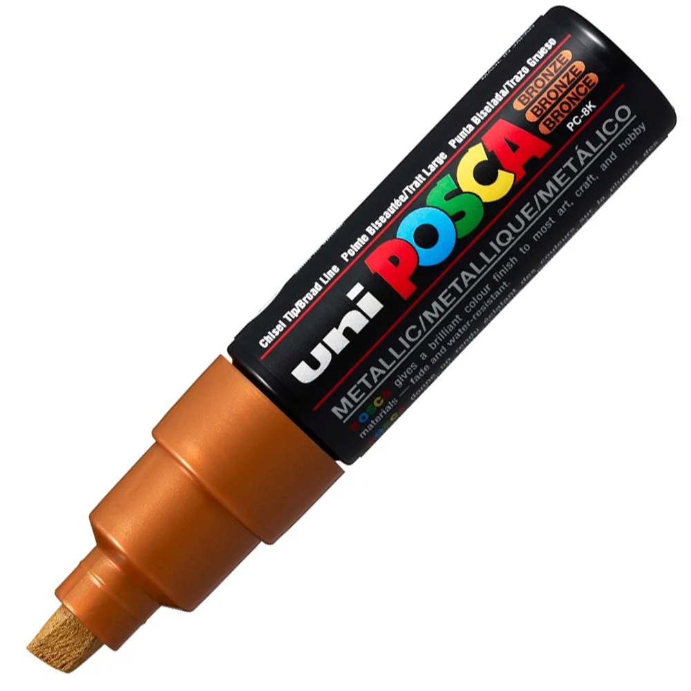 Uni-Ball Posca 8.0 Su Bazlı Poster Markörü Bronz PC-8K