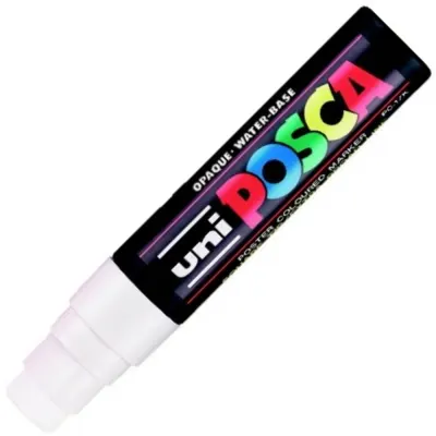 Uni-Ball Poster Markörü Posca 15.0 Su Bazli Beyaz Pc-17K
