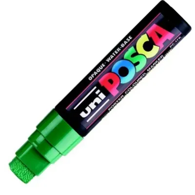 Uni-Ball Posca 15.0 Su Bazlı Poster Markörü Yeşil Pc-17K