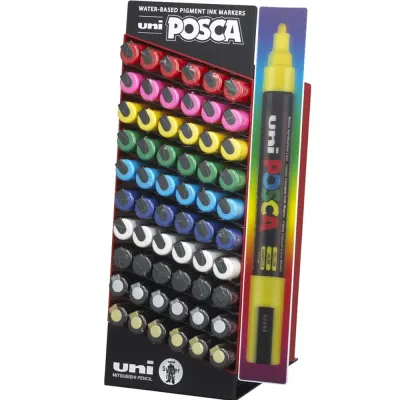 Uni-Ball Posca 1.8-2.5 Su Bazli Poster Markörü 60 Li Set