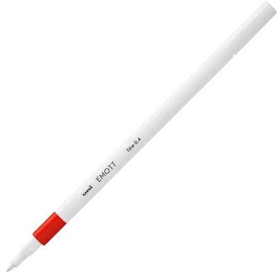 Uni-Ball Akrilik Uçlu Kalem Emott 0.4 MM Fine Kırmızı