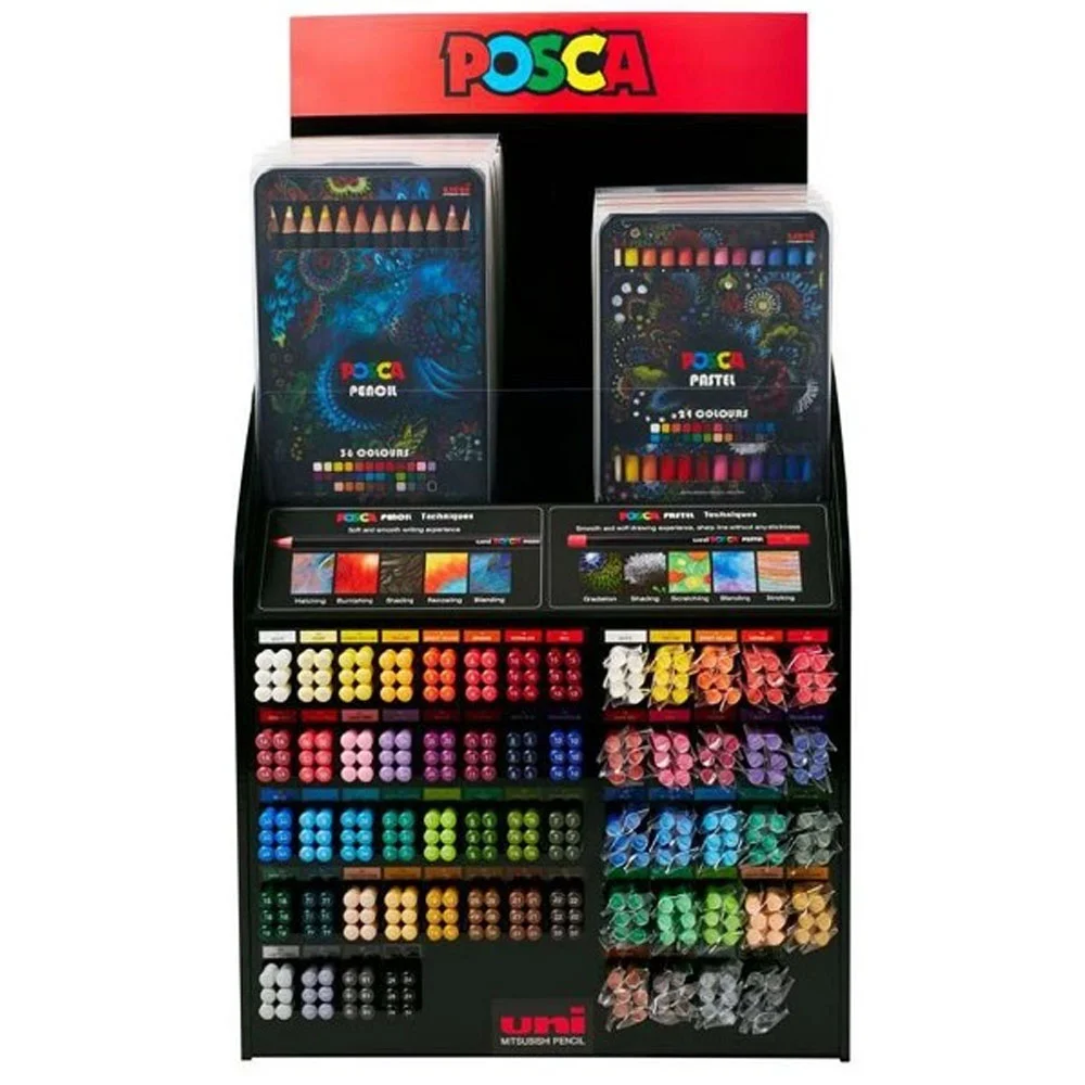 Uni-Ball Posca Pastel & Pencıl 50/D Masa Üstü Stant