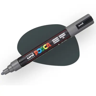 Uni-Ball Posca 1.8-2.5 Su Bazlı Poster Markörü Derin Gri N