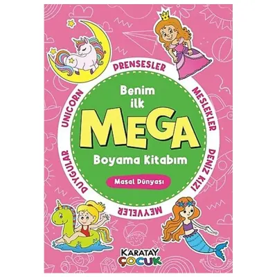 4E Mega Boyama- Masal Dünyası-128 Syf.